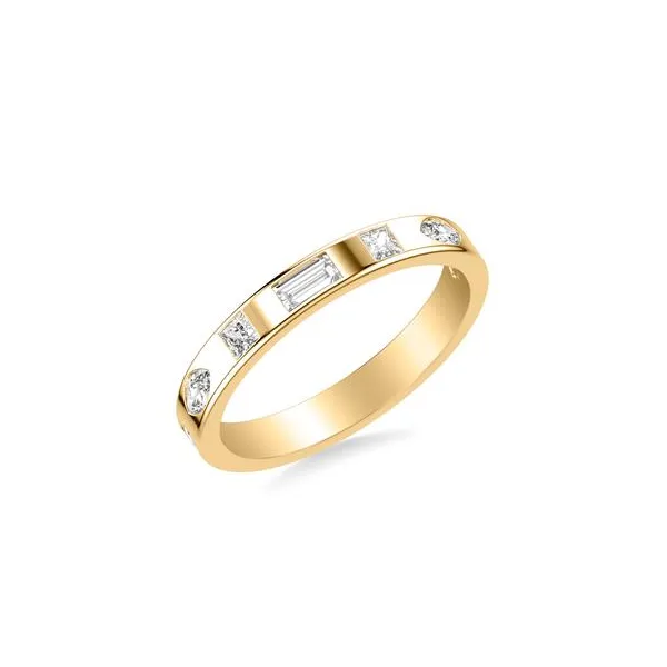 Contemporary Bezel Diamond Band