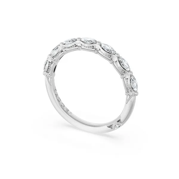 Sculpted Crescent | Diamond Eternity Band in Platinum Baxter's Fine Jewelry Warwick, RI