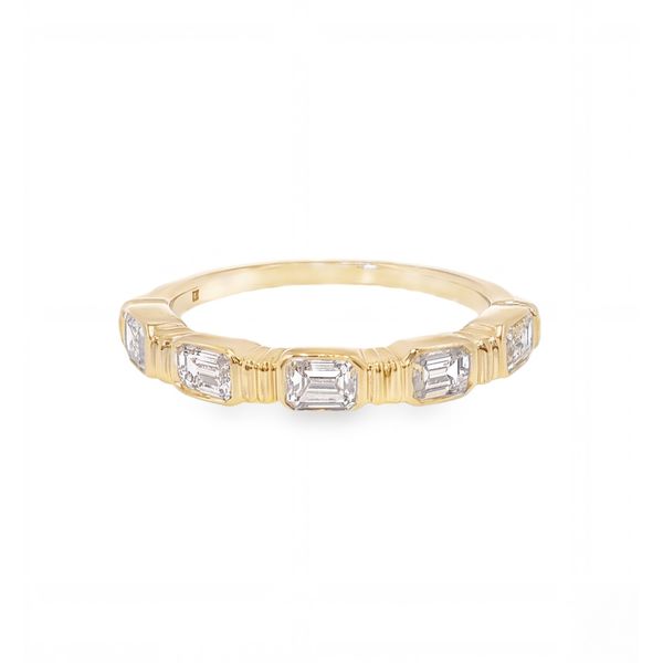 Emerald Cut Diamond Bezel Band Baxter's Fine Jewelry Warwick, RI
