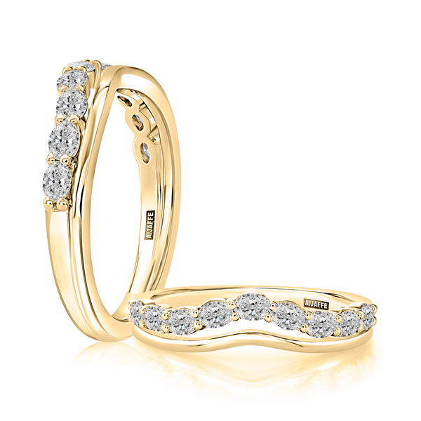 Curved Oval Diamond Band Baxter's Fine Jewelry Warwick, RI