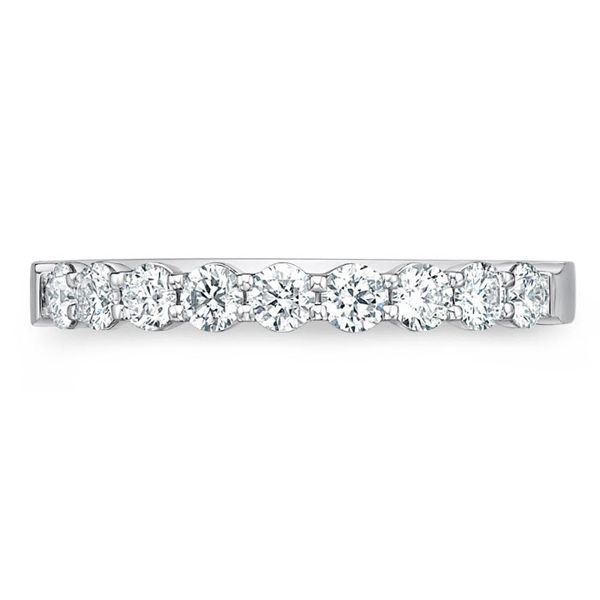 Plat Petite Prong 9-Stone Band Image 3 Baxter's Fine Jewelry Warwick, RI
