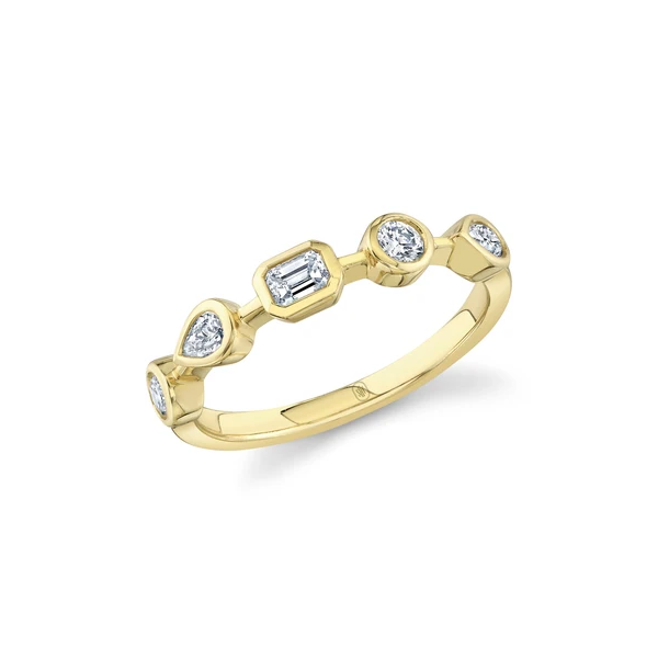 Diamond Mixed Cut Bezel Band Baxter's Fine Jewelry Warwick, RI