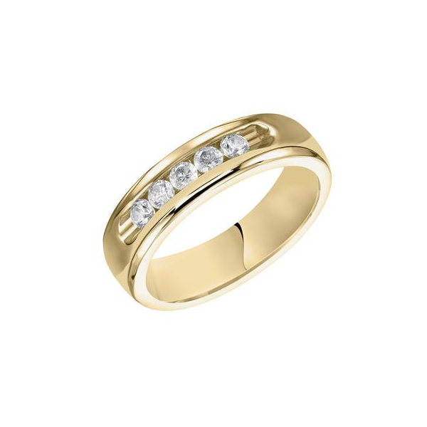 Gold Band with Diamonds Baxter's Fine Jewelry Warwick, RI