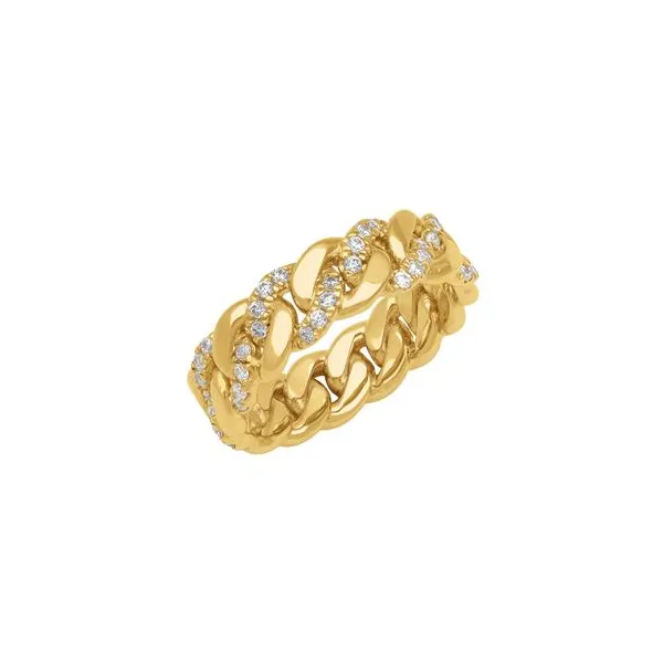 7MM Cuban Link Mens Diamond Band Baxter's Fine Jewelry Warwick, RI