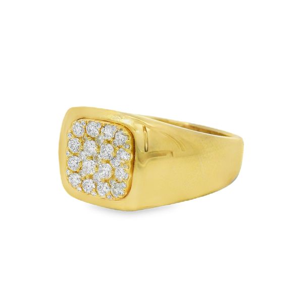 Cluster Diamond Signet Ring Image 2 Baxter's Fine Jewelry Warwick, RI