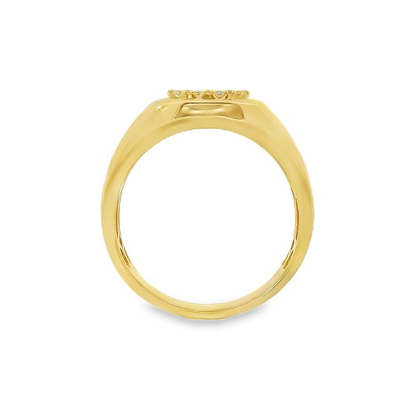 Cluster Diamond Signet Ring Image 3 Baxter's Fine Jewelry Warwick, RI