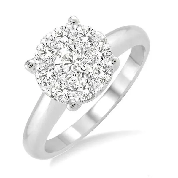 Cluster Diamond Engagement Ring thumb image 1