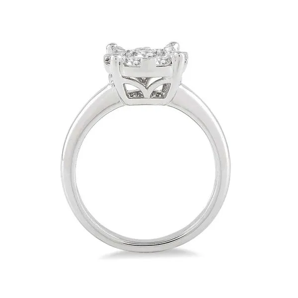 Cluster Diamond Engagement Ring thumb image 2