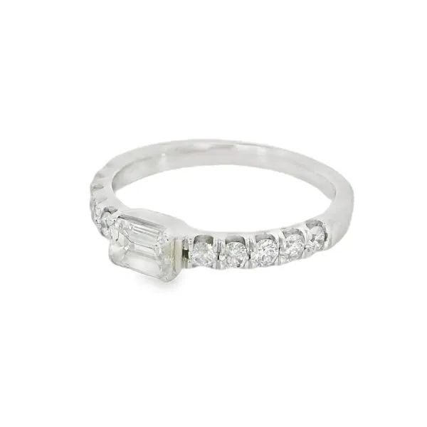 Emerald Diamond Band Image 2 Baxter's Fine Jewelry Warwick, RI