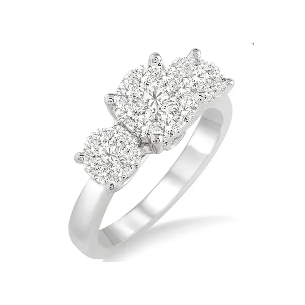 Three Stone Diamond Cluster Ring Baxter's Fine Jewelry Warwick, RI
