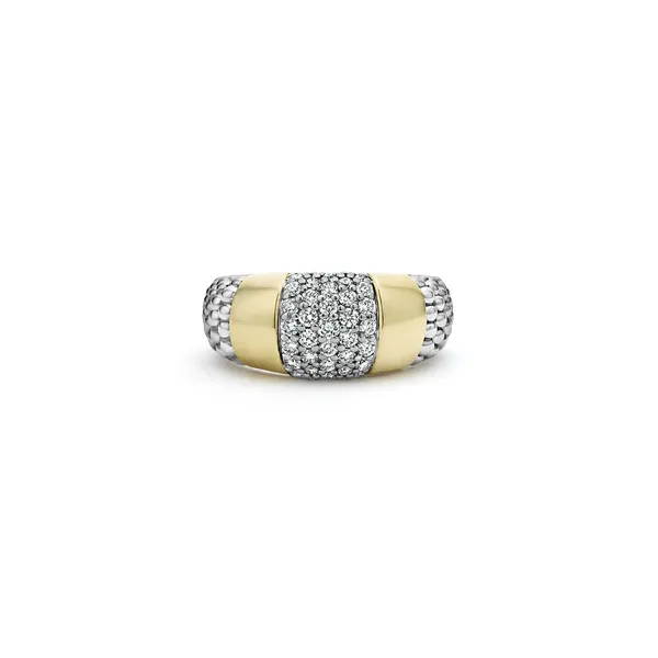 Gold Station Diamond Ring Image 2 Baxter's Fine Jewelry Warwick, RI