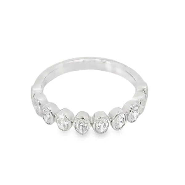 Oval Diamond Band Image 3 Baxter's Fine Jewelry Warwick, RI