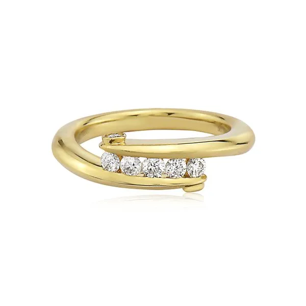 18k Bypass Diamond Ring Baxter's Fine Jewelry Warwick, RI