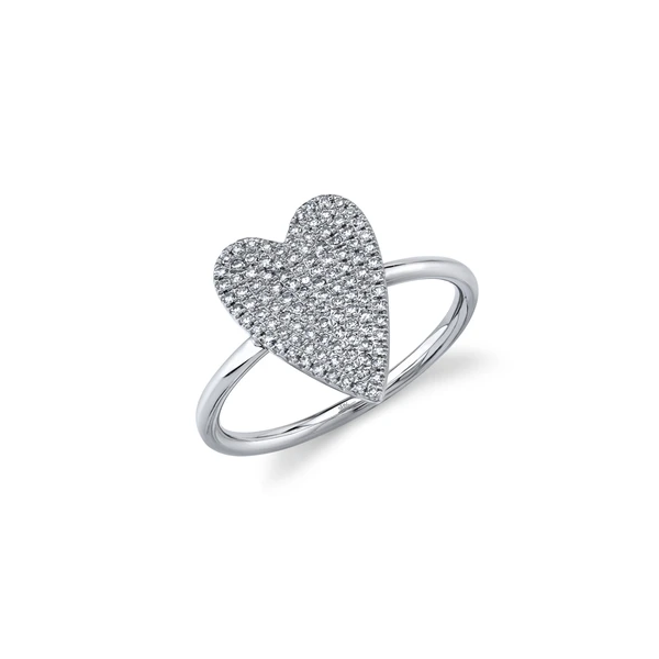 Pave Diamond Heart Ring Baxter's Fine Jewelry Warwick, RI