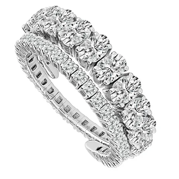 Flexie Oval and Round Diamond Ring Baxter's Fine Jewelry Warwick, RI
