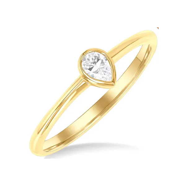 Pear Bezel Set Ring Baxter's Fine Jewelry Warwick, RI