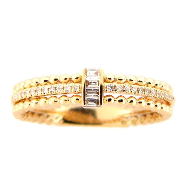 Diamond Beaded Edge Ring