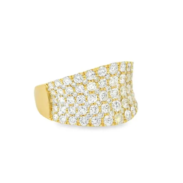 Diamond Concave Pave Band Image 2 Baxter's Fine Jewelry Warwick, RI