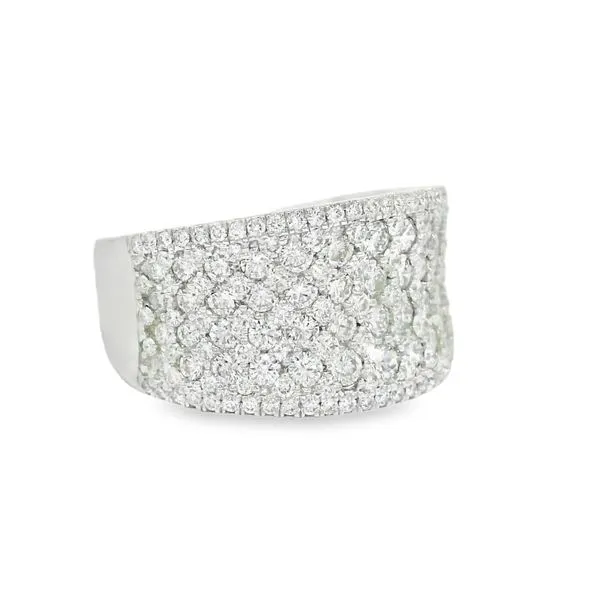 Diamond Concave Band Image 2 Baxter's Fine Jewelry Warwick, RI