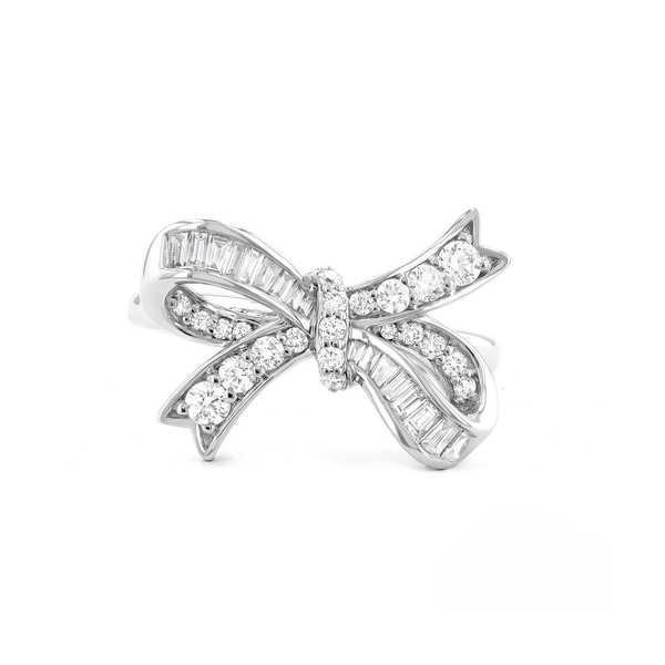 Couture Midjourney Bow Tie Diamond Ring Baxter's Fine Jewelry Warwick, RI