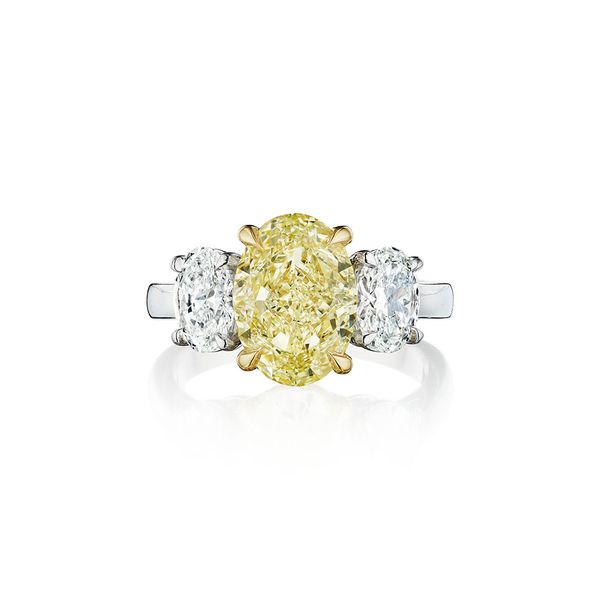 Yellow Diamond Three Stone Ring Baxter's Fine Jewelry Warwick, RI