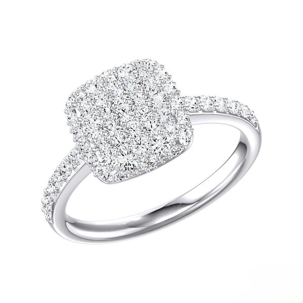 Diamond Pave Square Ring Baxter's Fine Jewelry Warwick, RI