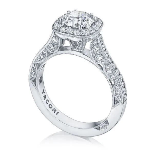 Classic Crescent Engagement Ring