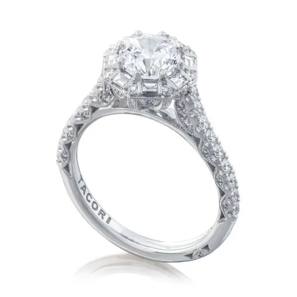 Petite Crescent Engagement Ring