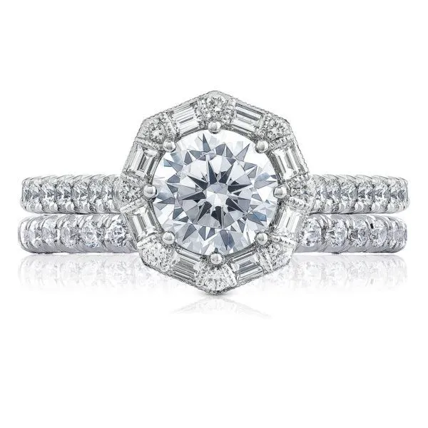 Petite Crescent Engagement Ring