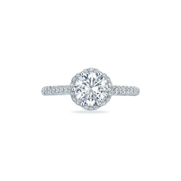 Petite Crescent Engagement Ring