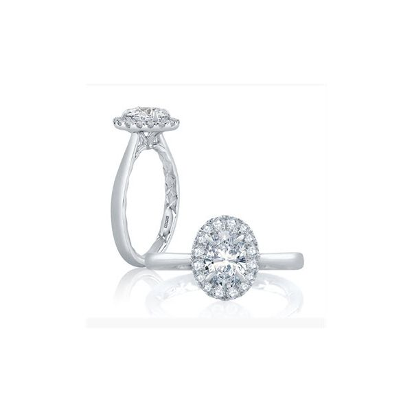 Oval Halo Engagement Ring Baxter's Fine Jewelry Warwick, RI