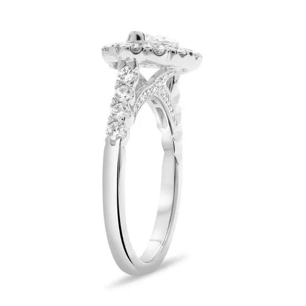 Horizontal Marquise Engagement Ring thumb image 3