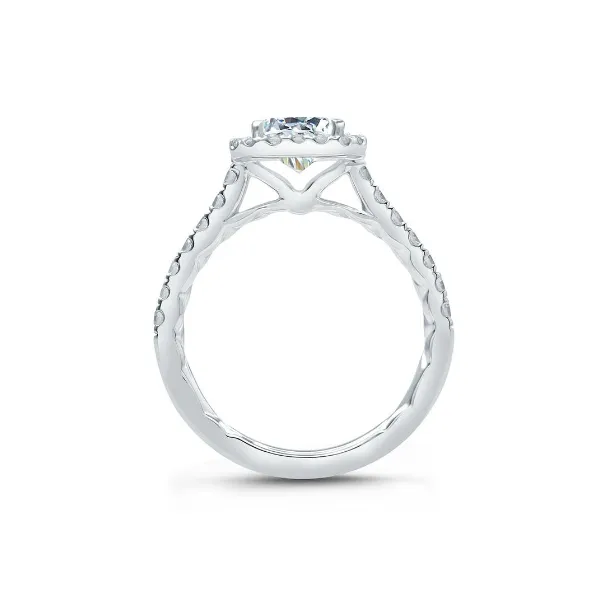 A.Jaffe Quilted Halo Engagement Ring thumb image 3