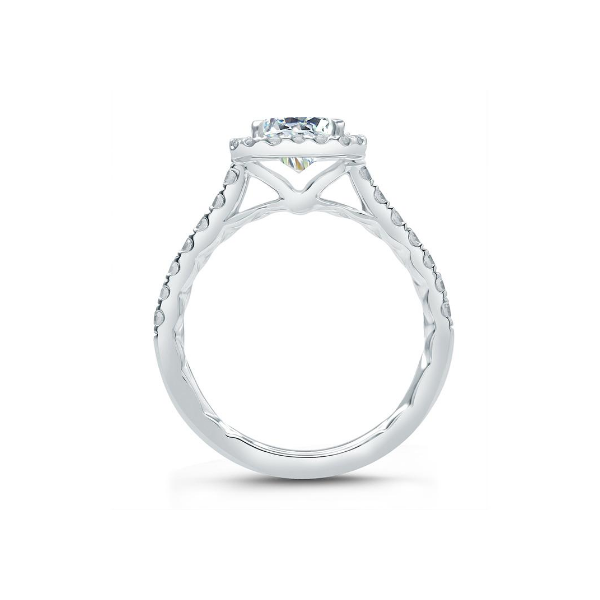 A.Jaffe Quilted Halo Engagement Ring Image 3 Baxter's Fine Jewelry Warwick, RI