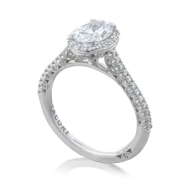 Petite Crescent Engagement Ring