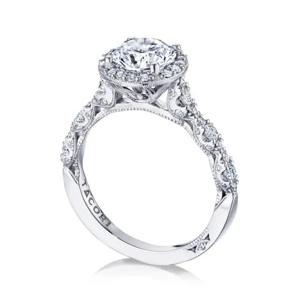 Petite Crescent Engagement Ring