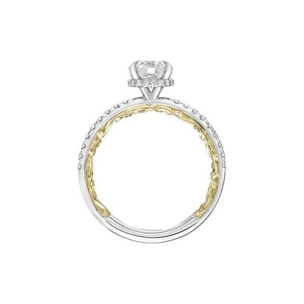 Two-Tone Engagement Ring Image 2 Baxter's Fine Jewelry Warwick, RI
