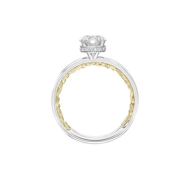 Two-Tone Diamond Engagement Ring Image 2 Baxter's Fine Jewelry Warwick, RI