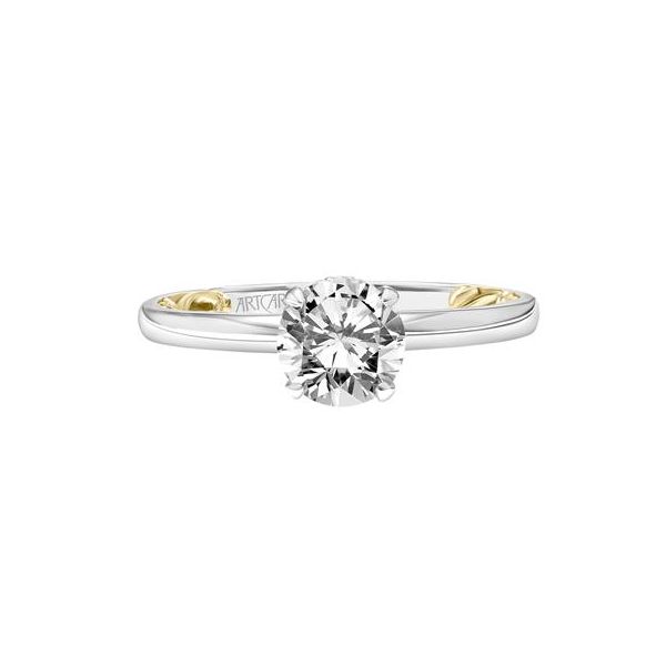 Two-Tone Diamond Engagement Ring Image 3 Baxter's Fine Jewelry Warwick, RI