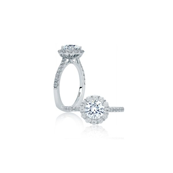 Round Halo Engagement Ring Baxter's Fine Jewelry Warwick, RI