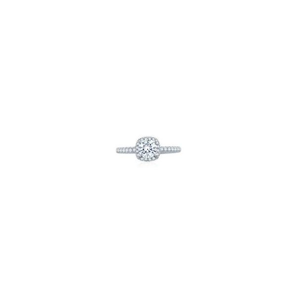 Jaffe 18k White Gold Engagement Ring Image 2 Baxter's Fine Jewelry Warwick, RI