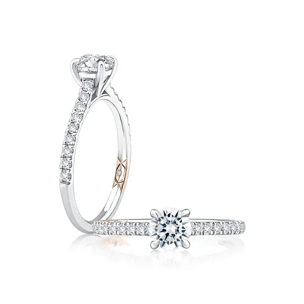 A.Jaffe Classic Quilted Engagement Ring Baxter's Fine Jewelry Warwick, RI