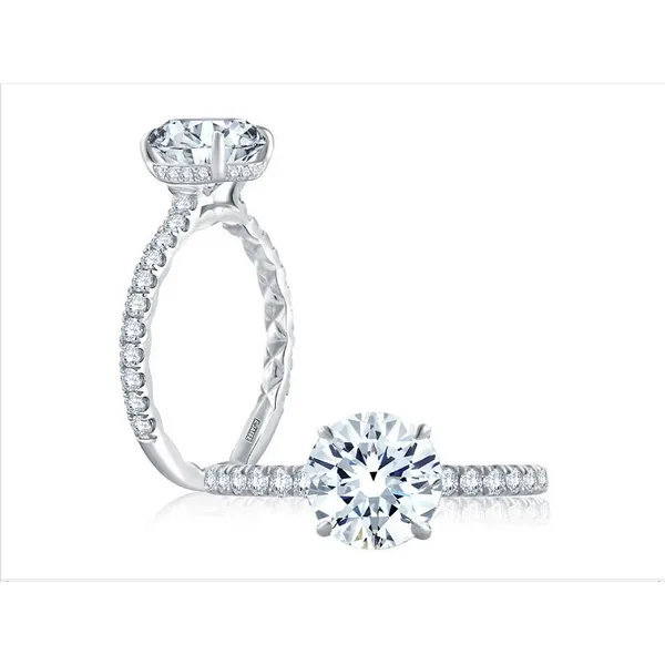 Platinum A.Jaffe Semi Mounting Baxter's Fine Jewelry Warwick, RI