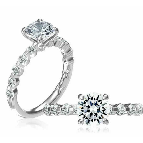 Jaffe Platinum Engagement Ring Baxter's Fine Jewelry Warwick, RI