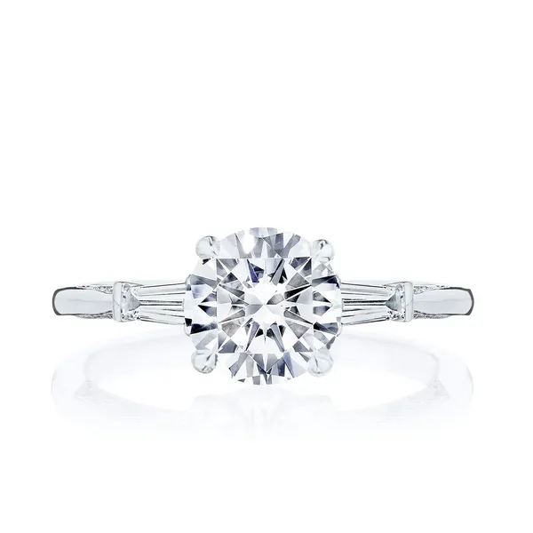 Platinum Round 3-Stone Engagement Ring Baxter's Fine Jewelry Warwick, RI