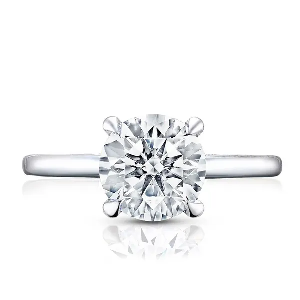 Platinum Round Solitaire Engagement Ring