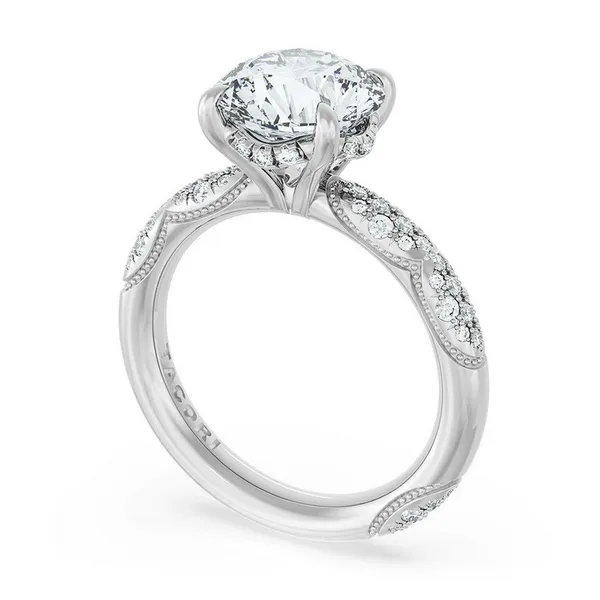 Round Bloom Engagement Ring Image 2 Baxter's Fine Jewelry Warwick, RI