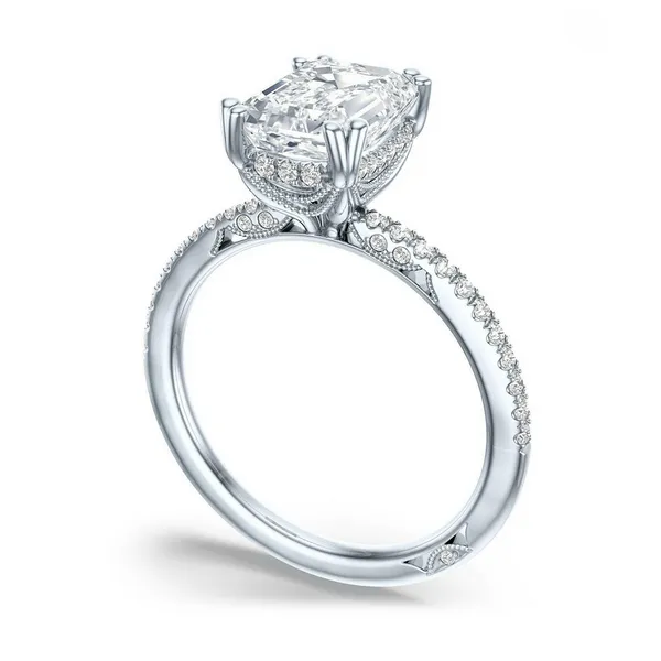 Simply TACORI | Emerald Solitaire Engagement Ring Image 2 Baxter's Fine Jewelry Warwick, RI