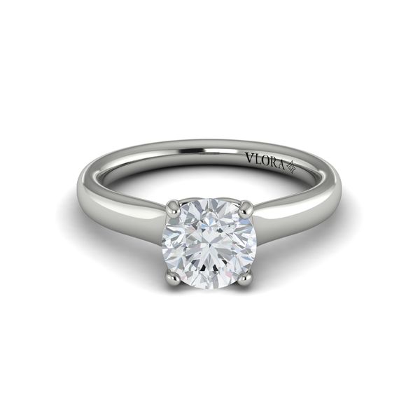 Classic Cathedral Solitaire Engagement Ring Image 2 Baxter's Fine Jewelry Warwick, RI