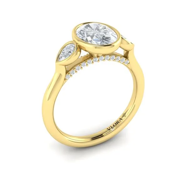 Streamlined Oval Bezel Engagement Ring Baxter's Fine Jewelry Warwick, RI